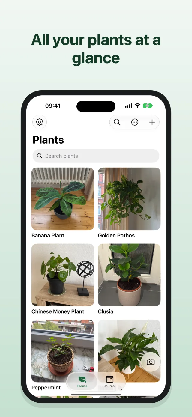 All your plants at a glance